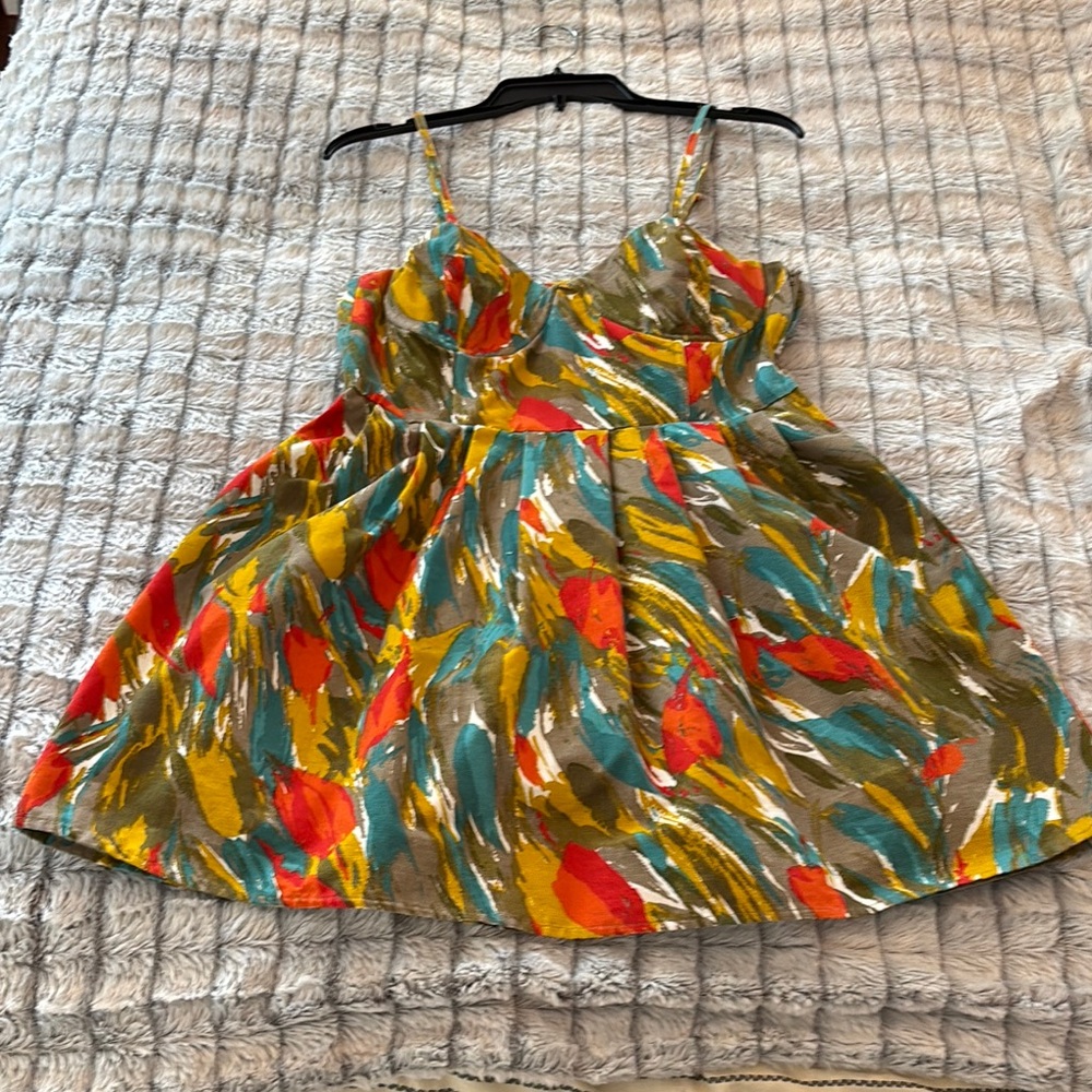 Jack by BB Dakota Multicolor Denim Dress with removable straps Size M